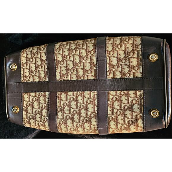 CHRISTIAN DIOR 1960s RARE Early Oblique Monogram Box Travel Bag - Picture 16 of 16